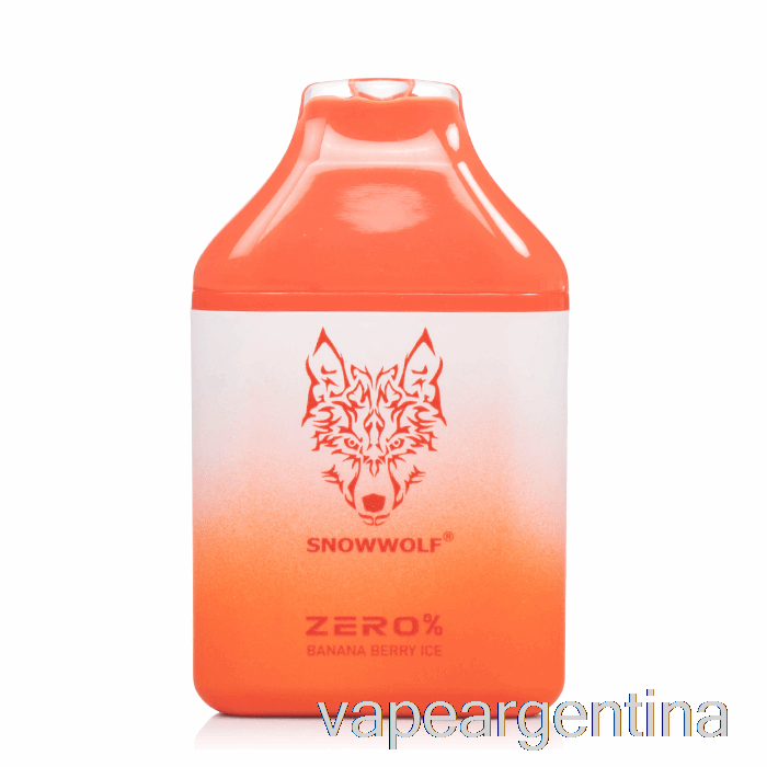 Snowwolf Zero 5500 0% Libre De Nicotina Desechable Banana Berry Ice Vape Argentina
